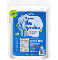 Ellie’s Best blue spirulina bulk packaging for easy storage and bulk value