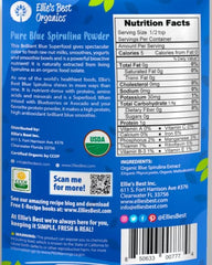 Water-extracted spirulina powder showcasing purity and solubility