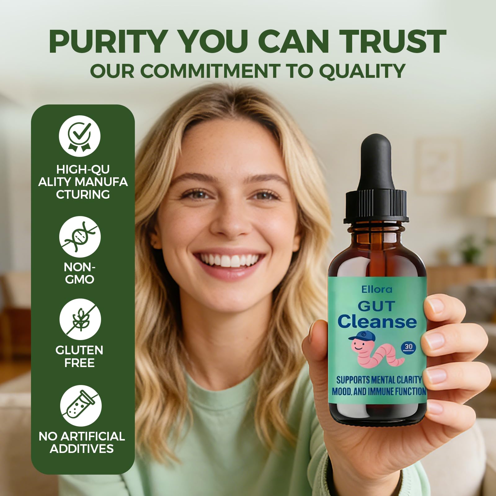 ELLORA Raspberry-flavored drops offer a pleasant daily routine.