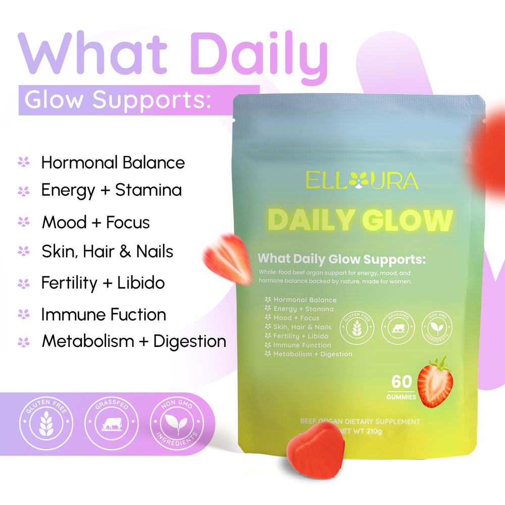 Elloura ovary gummies convey female-focused organ nutrition benefits.