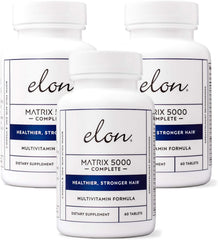Elon Matrix 5000 bottle front view showing daily hair support