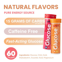 Precise, portion-controlled dosing from ELoVATE glucose tablets.