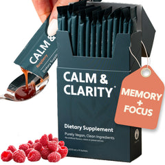 ELVD Calm & Clarity bottle for quick sublingual absorption and daily focus.