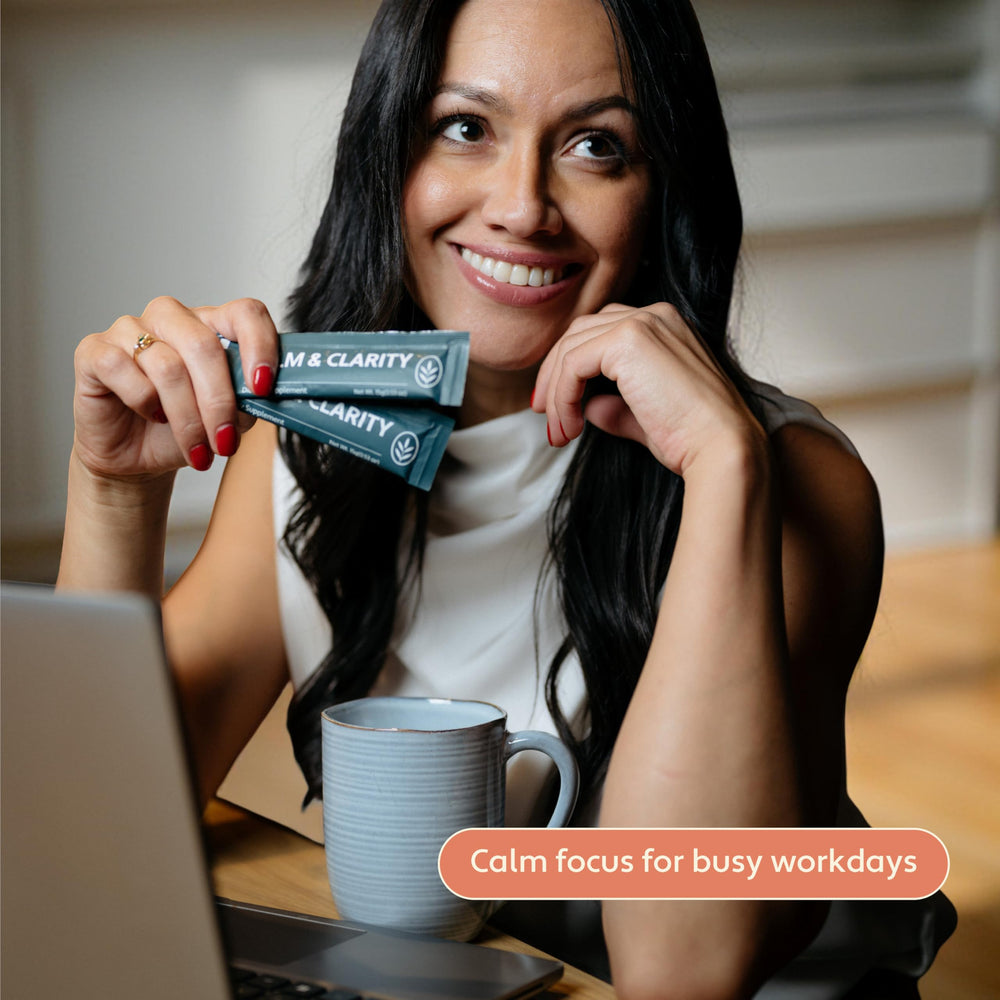 ELVD Calm & Clarity no caffeine, non-drowsy daily calm option.
