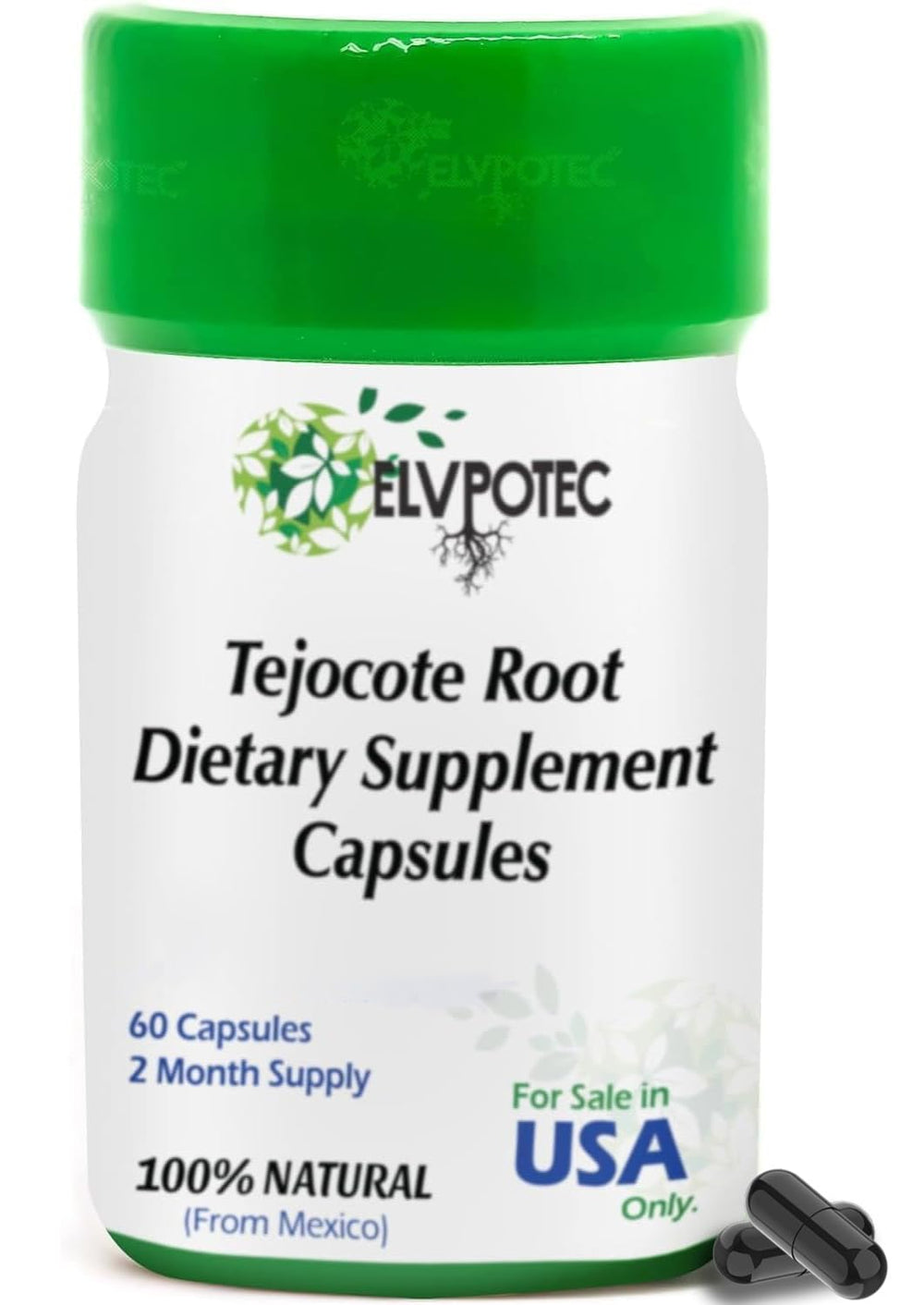 ELVPOTEC Original capsules bottle for daily gut support.
