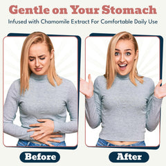 Elystrixionis gentle chamomile formula promotes everyday wellness with a mild stomach-friendly feel.