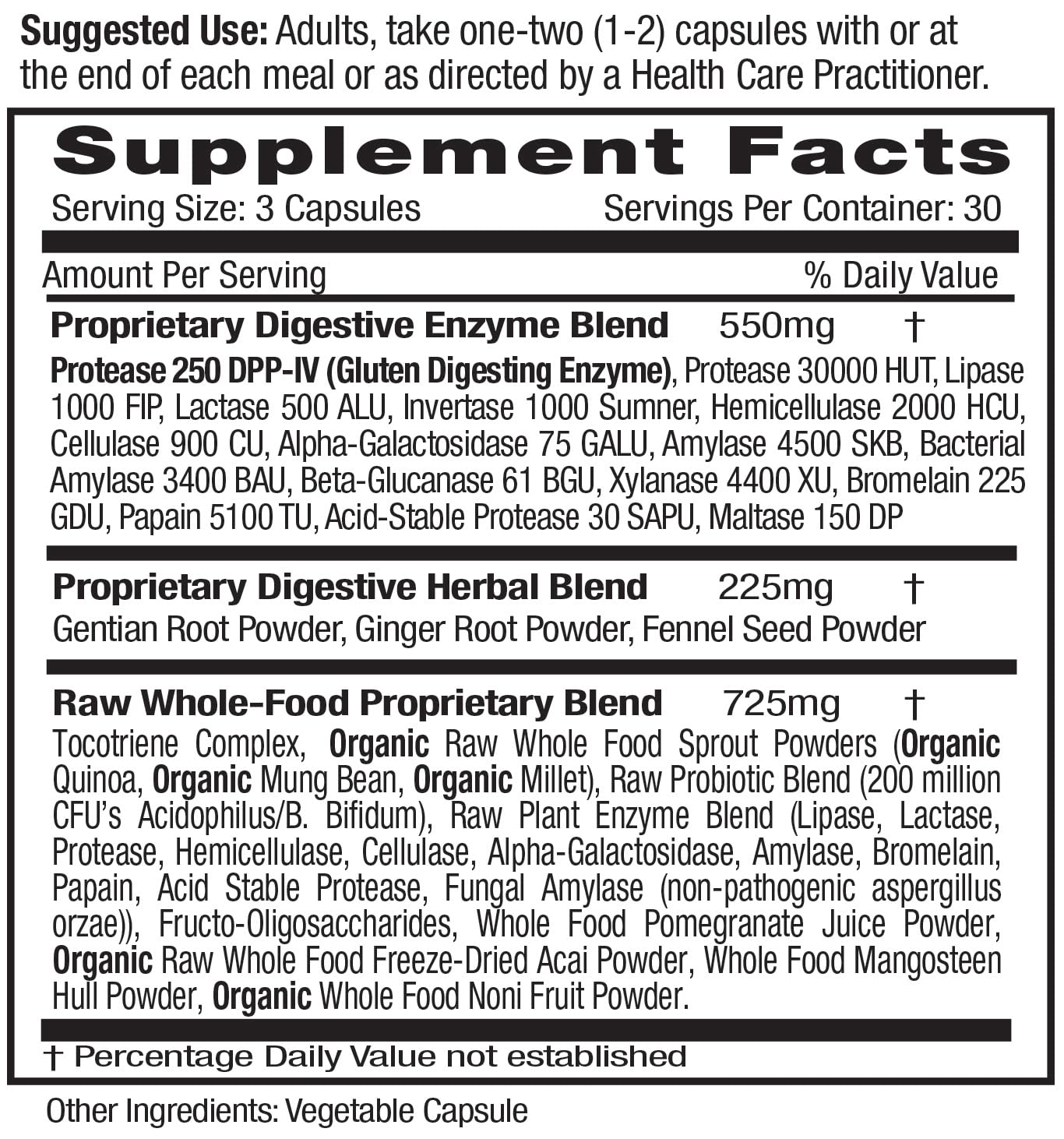 Emerald Labs Digestive Health capsules pour illustrating easy daily digestive support.