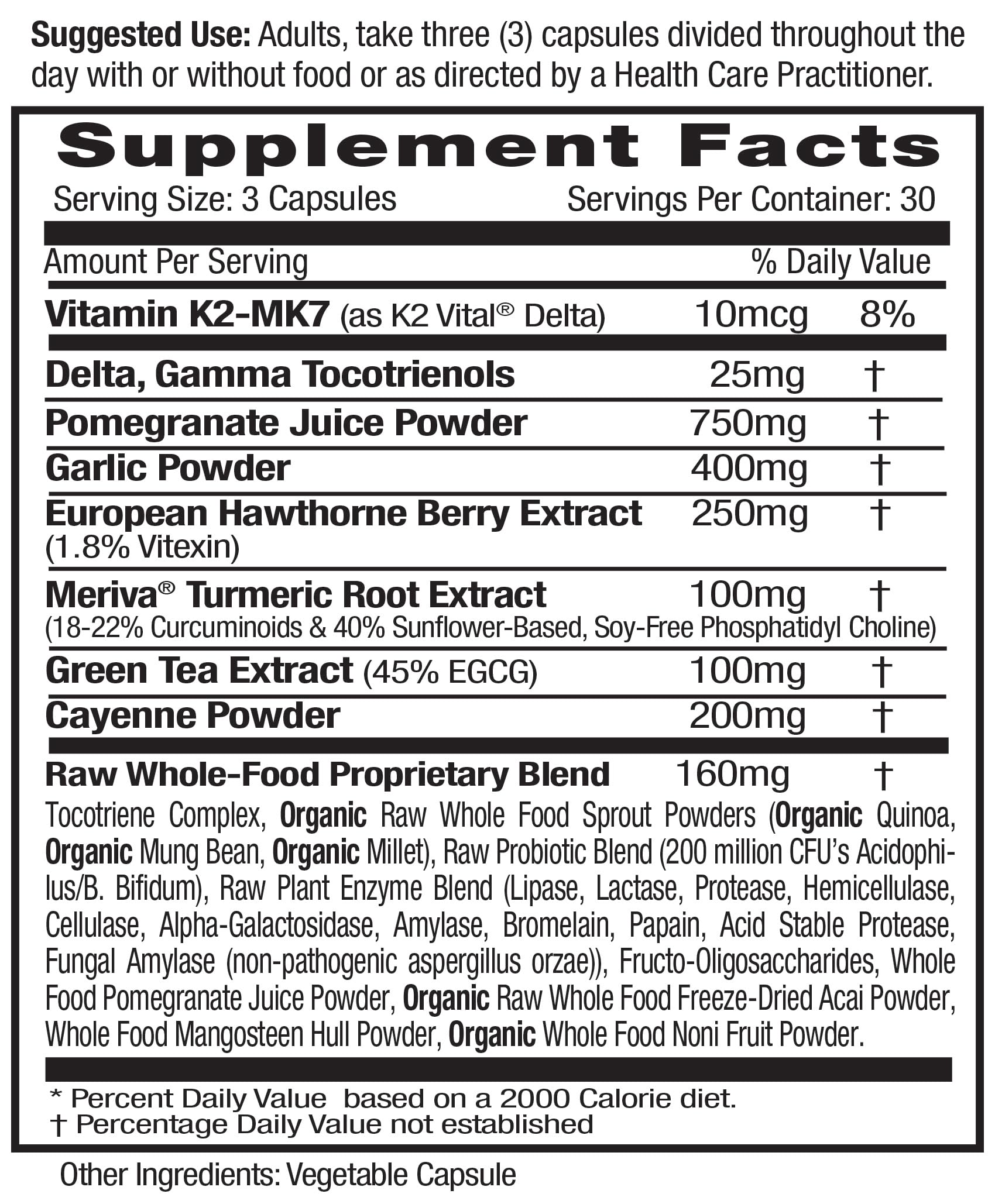 Emerald Labs hawthorn berry capsules shown for daily heart ally support
