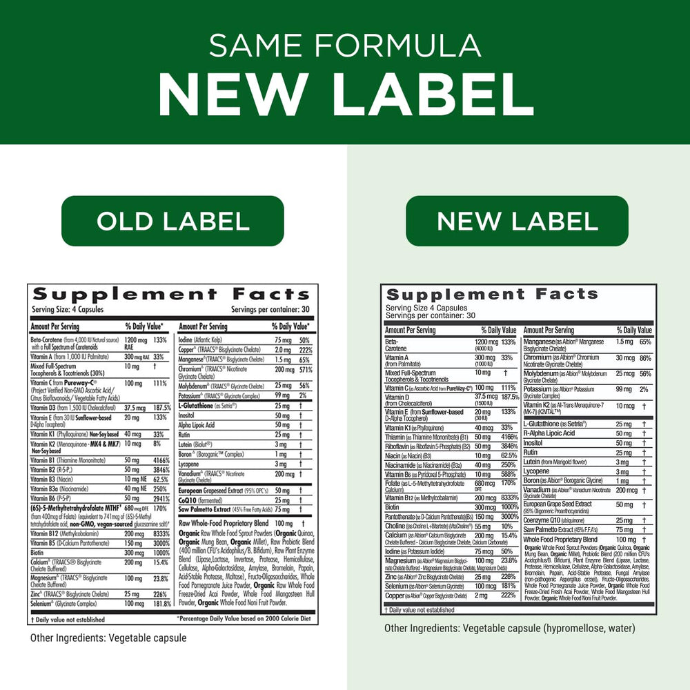 Emerald Labs Men's 45+ bottle on shelf suggesting convenient daily use