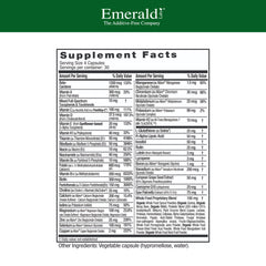 Emerald Labs Men's 45+ capsules closeup for easy daily intake