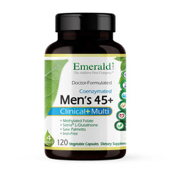 Emerald Labs Men's 45+ clinical multi bottle pour for daily nutrient support