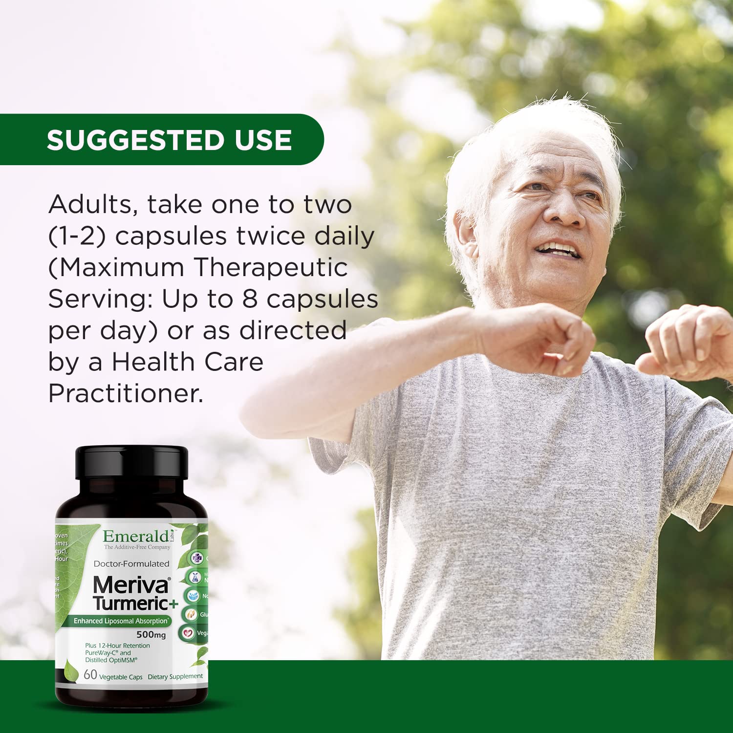 Emerald Labs Meriva Turmeric Plus PureWay-C vitamin C for immune support
