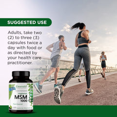 Emerald Labs MSM joint visual suggests improved mobility after use.