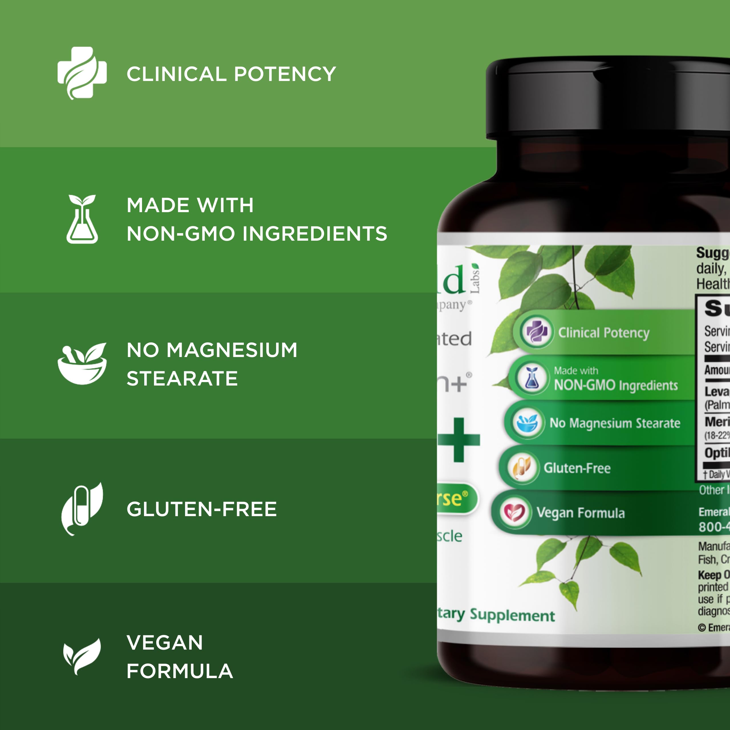 Emerald Labs OptiMSM capsules supporting mobility and daily activity