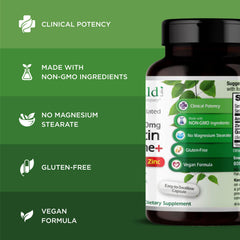 Quercetin Phytosome Plus with zinc icon highlighting zinc-enhanced antioxidant support