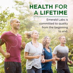 Emerald Labs Women's 45+ capsules ready for easy daily use.