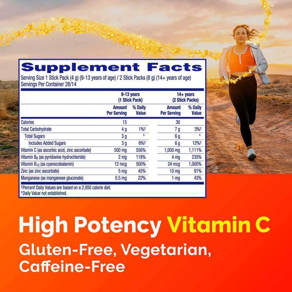 Emergen-C Crystals on-the-go immune support for busy days.
