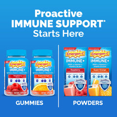 Box of 50 Emergen-C Immune+ packets shown