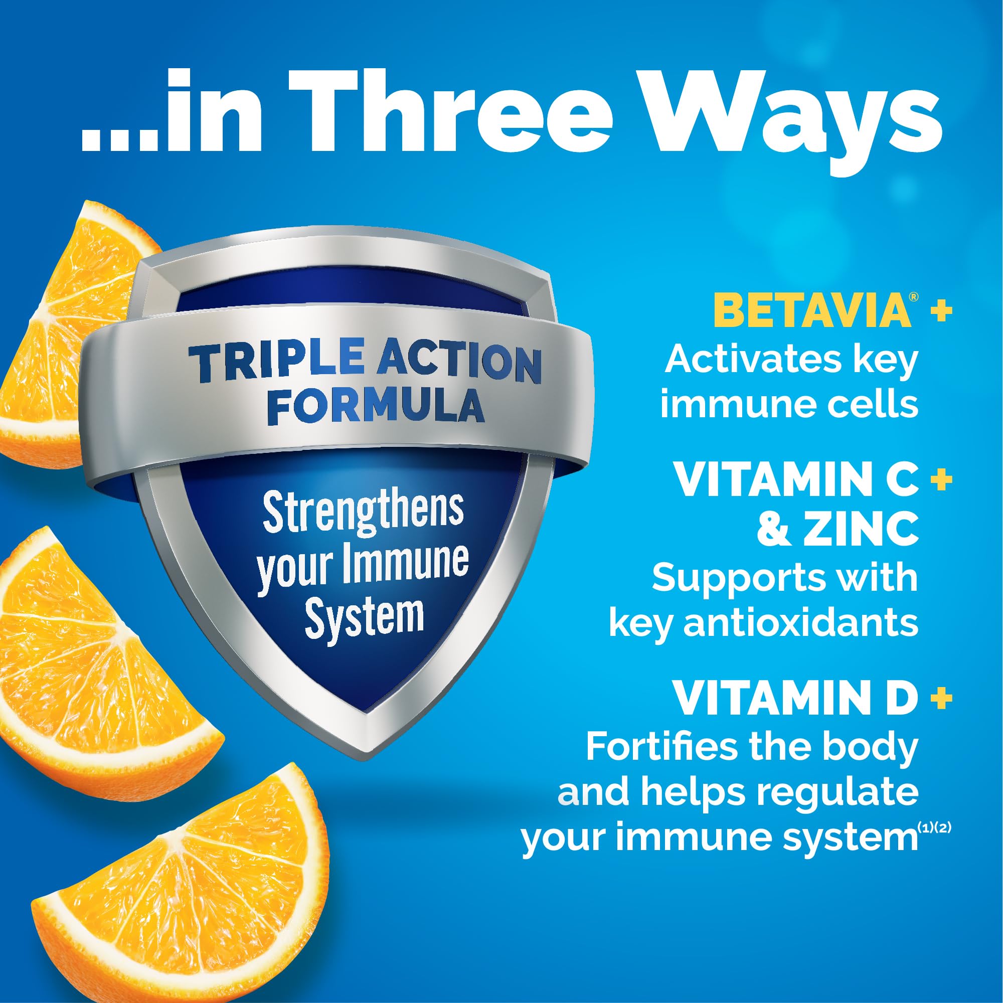 Emergen-C Immune+ powder dissolving quickly in water
