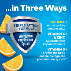 Emergen-C Immune+ powder dissolving quickly in water