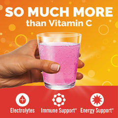 Emergen-C immune support on the go with vitamin C and B vitamins.