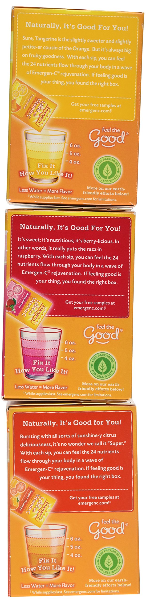 Emergen-C orange packet dissolving in water for a fizzy citrus boost