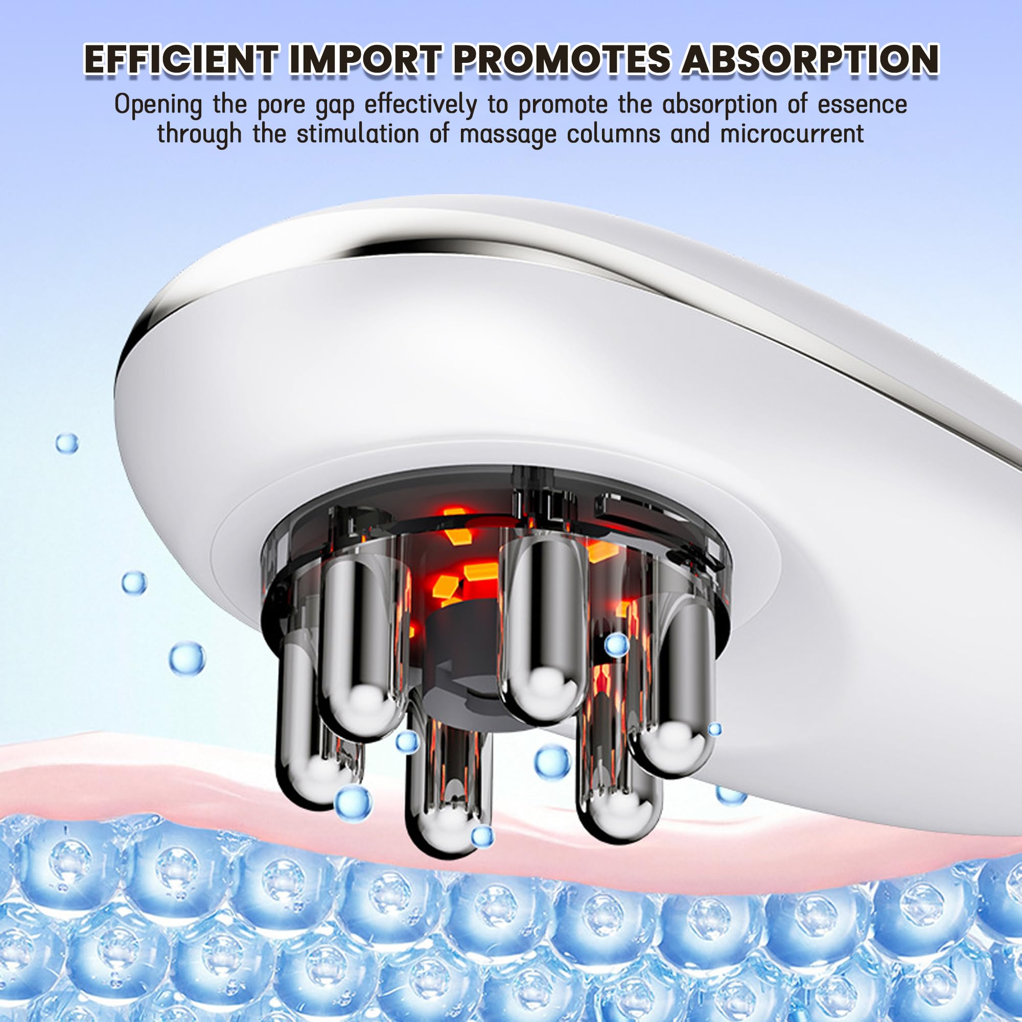 Emesak vacuum suction head used during sessions to target specific areas.