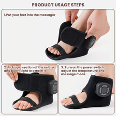 Emesak warmth settings provide gentle heat to soothe tired feet.