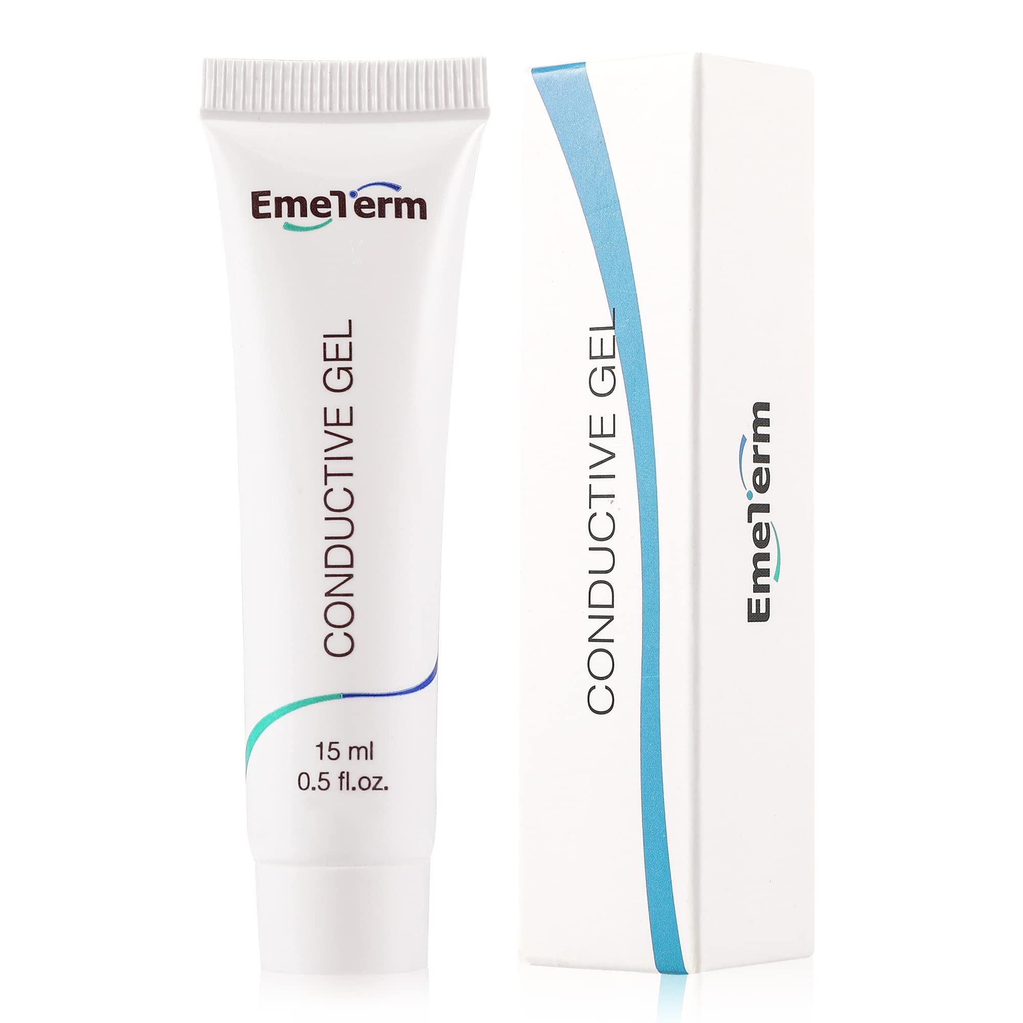EmeTerm conductive gel on the wrist for secure electrode contact.