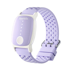 EmeTerm Explore wristband on the wrist for travel-safe, drug-free nausea relief.