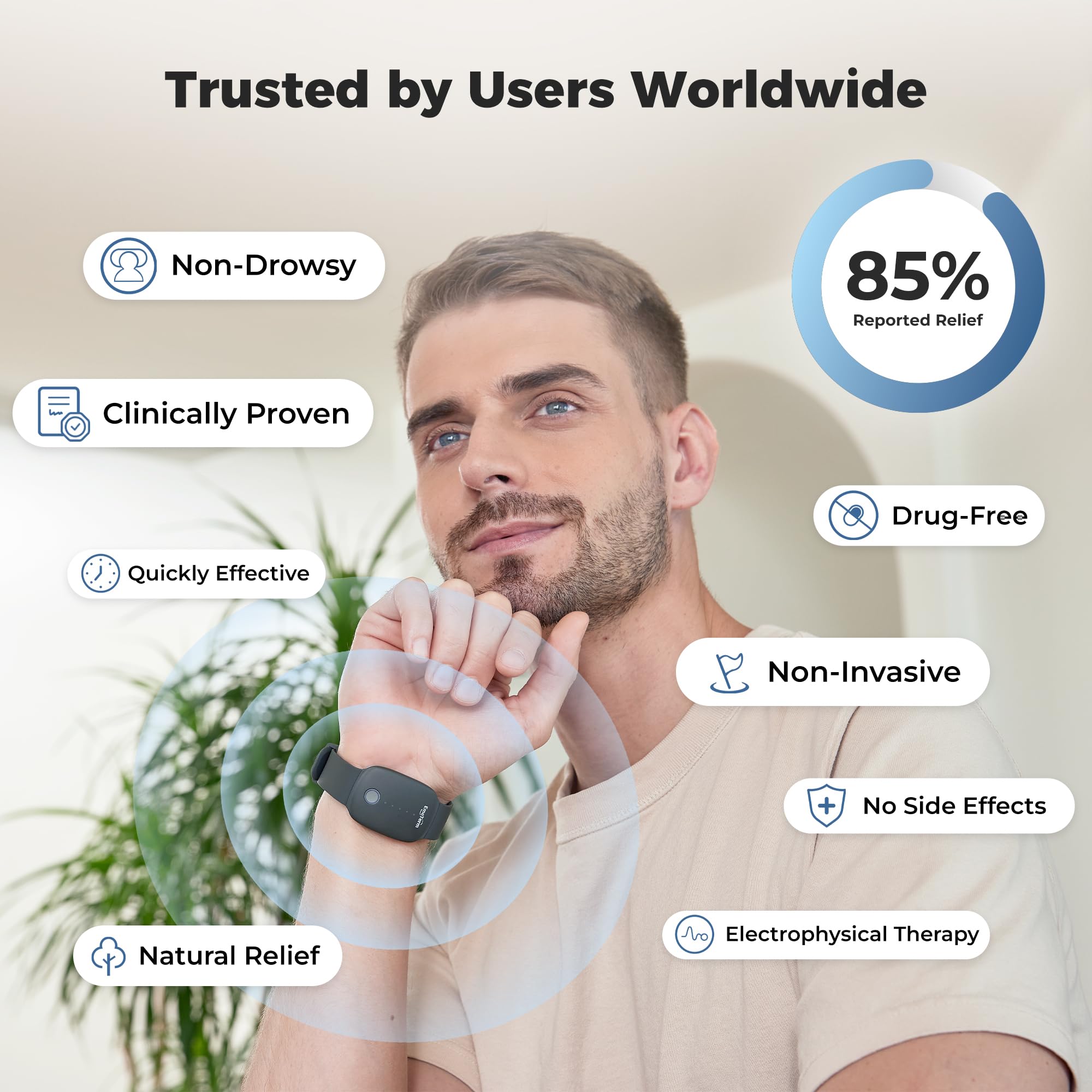 EmeTerm Fashion silicone wristband material emphasizing skin-friendly design
