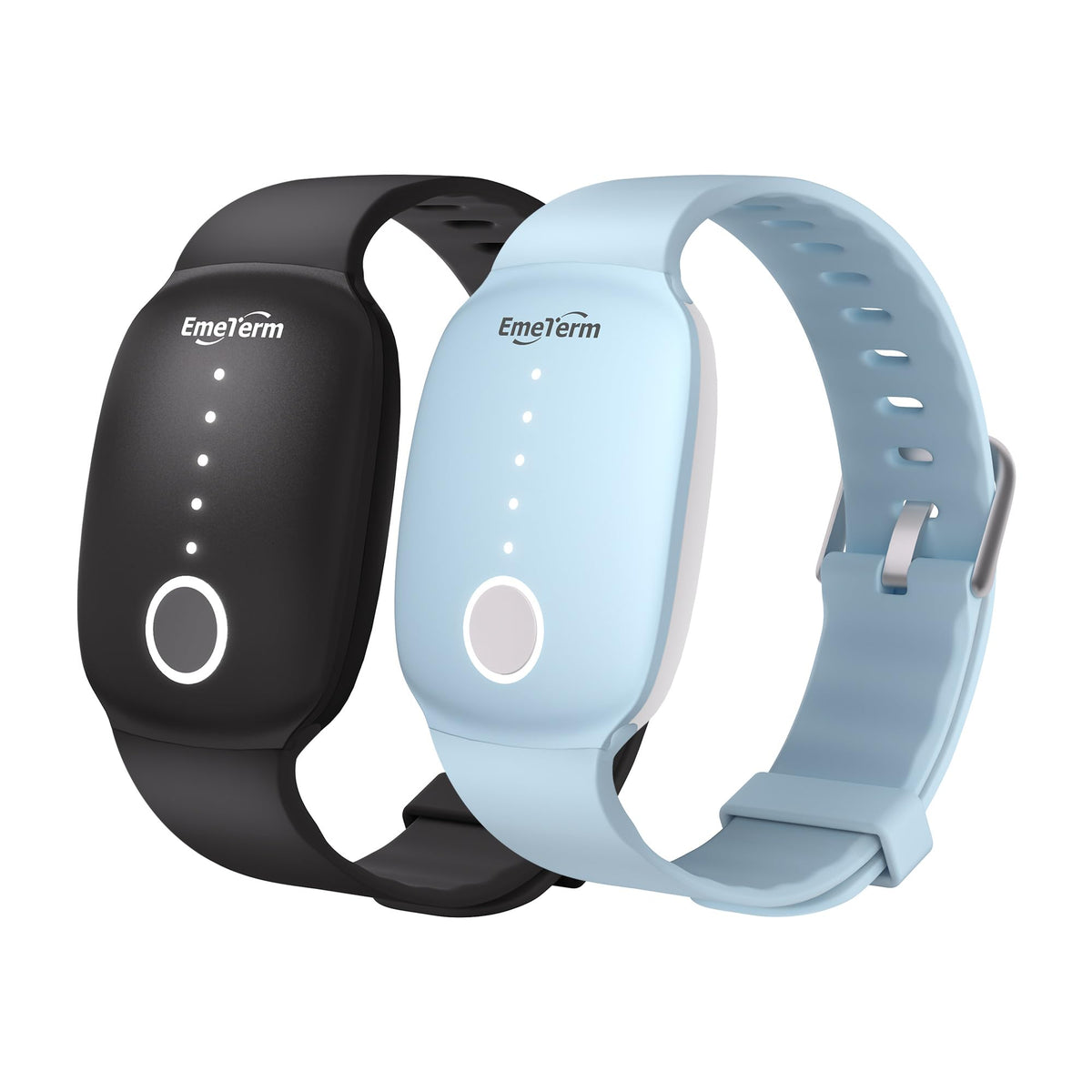 EmeTerm Fashion wristband close-up highlighting hypoallergenic silicone for comfortable wear