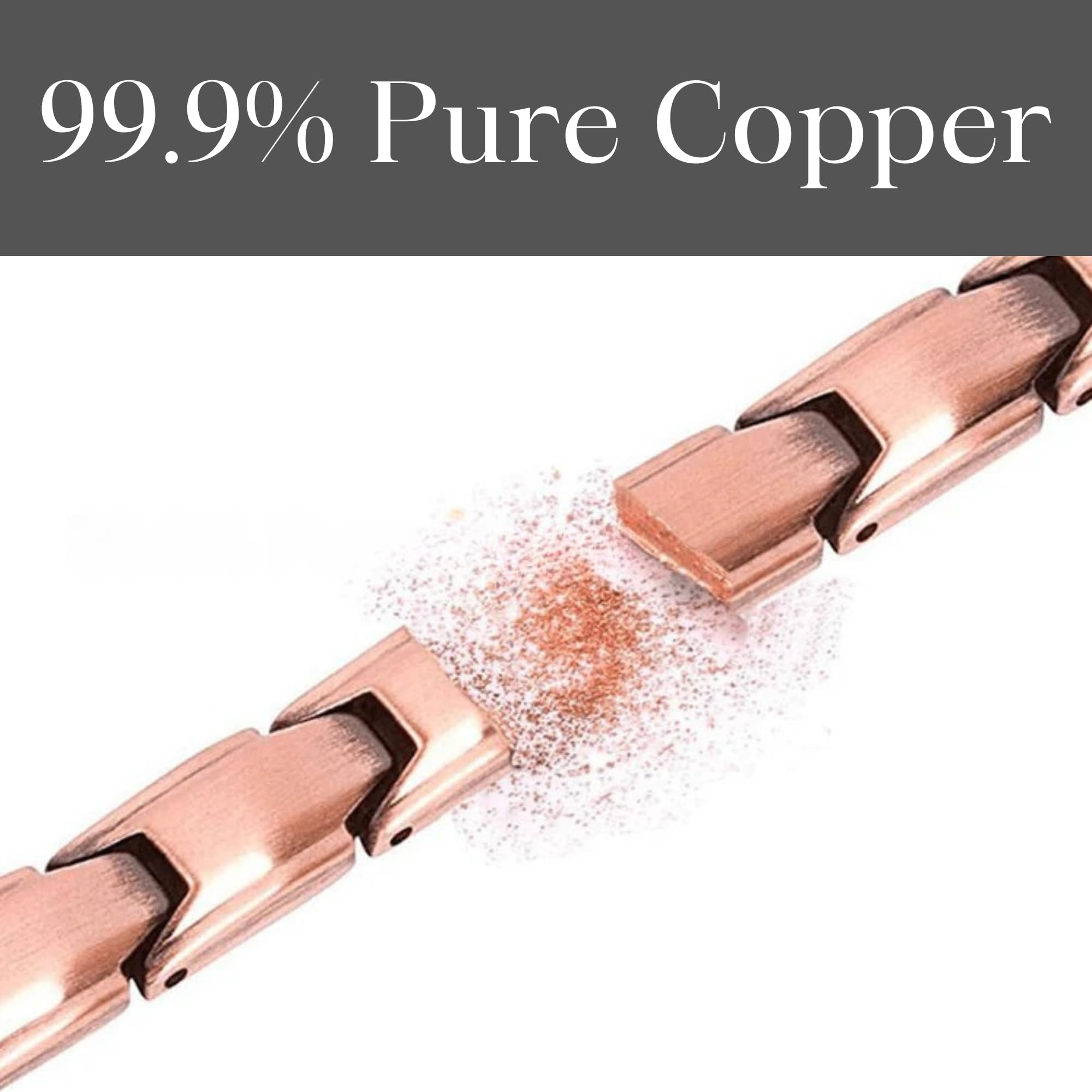EMF Shield Copper Bracelet in elegant pouch, ideal gift for wellness style