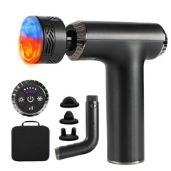 Emicool 2-in-1 extended-handle massager reaching difficult areas for deeper relief.