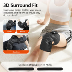 Three-in-one knee, shoulder, and elbow massager for versatile relief