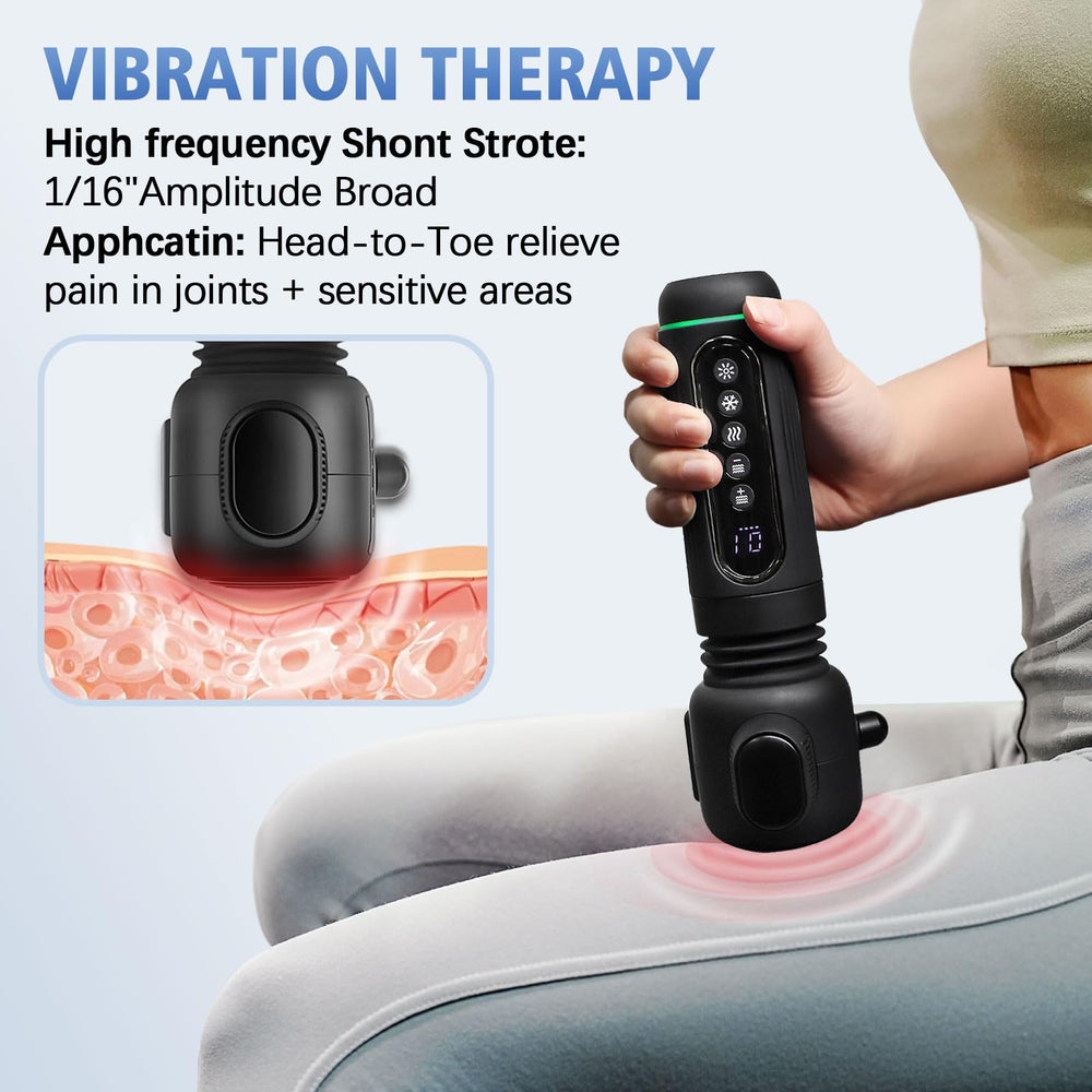 Emicool bullet-tip head targets deep tissue points for precise relief.
