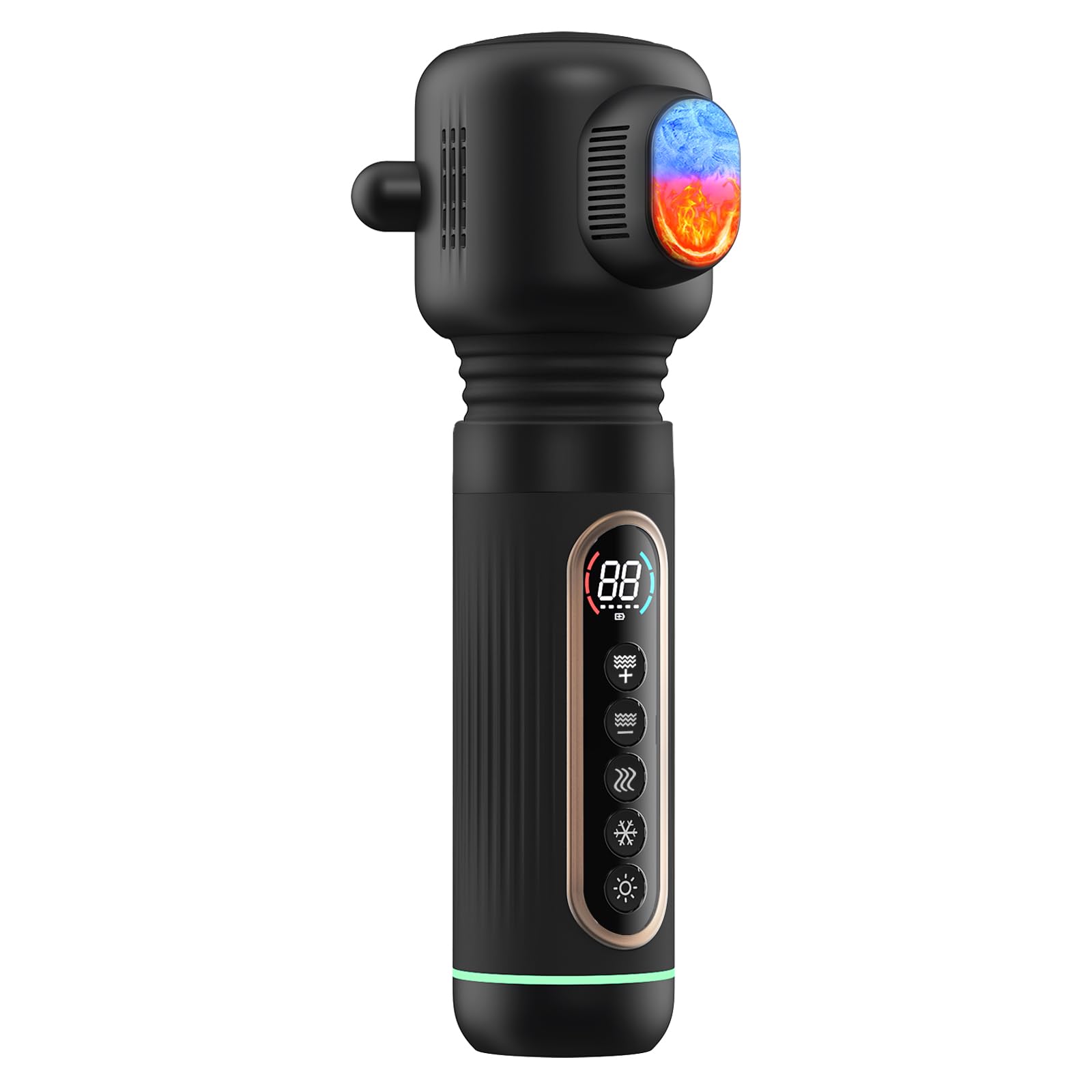 Emicool handheld vibration massager for quick, targeted muscle relief anywhere.