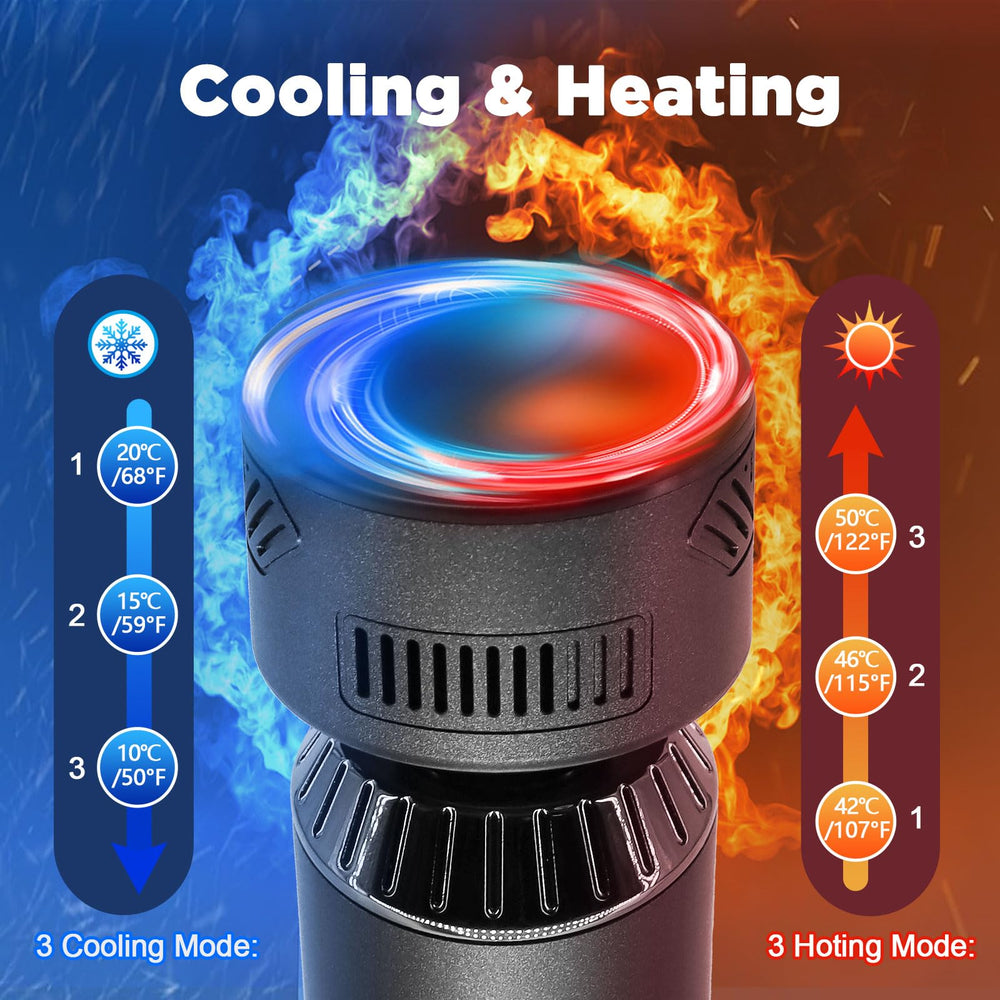 Emicool hot-cold head in action supports quick muscle tension relief.