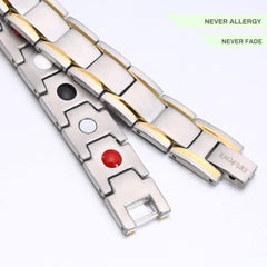 Emmori adjustable magnetic bracelet with reliable clasp suitable for both genders