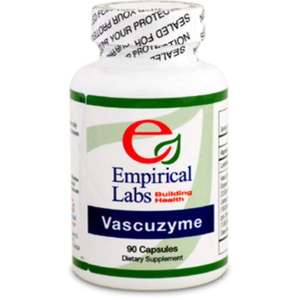 Empirical Labs Vascuzyme bottle with capsules for enzyme-rich daily support