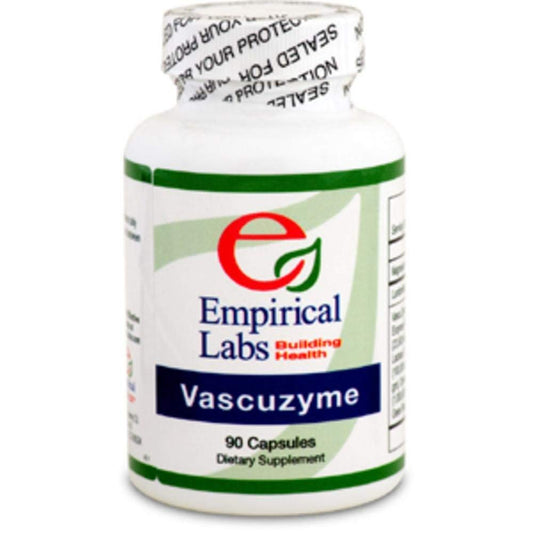 Empirical Labs Vascuzyme bottle with capsules for enzyme-rich daily support