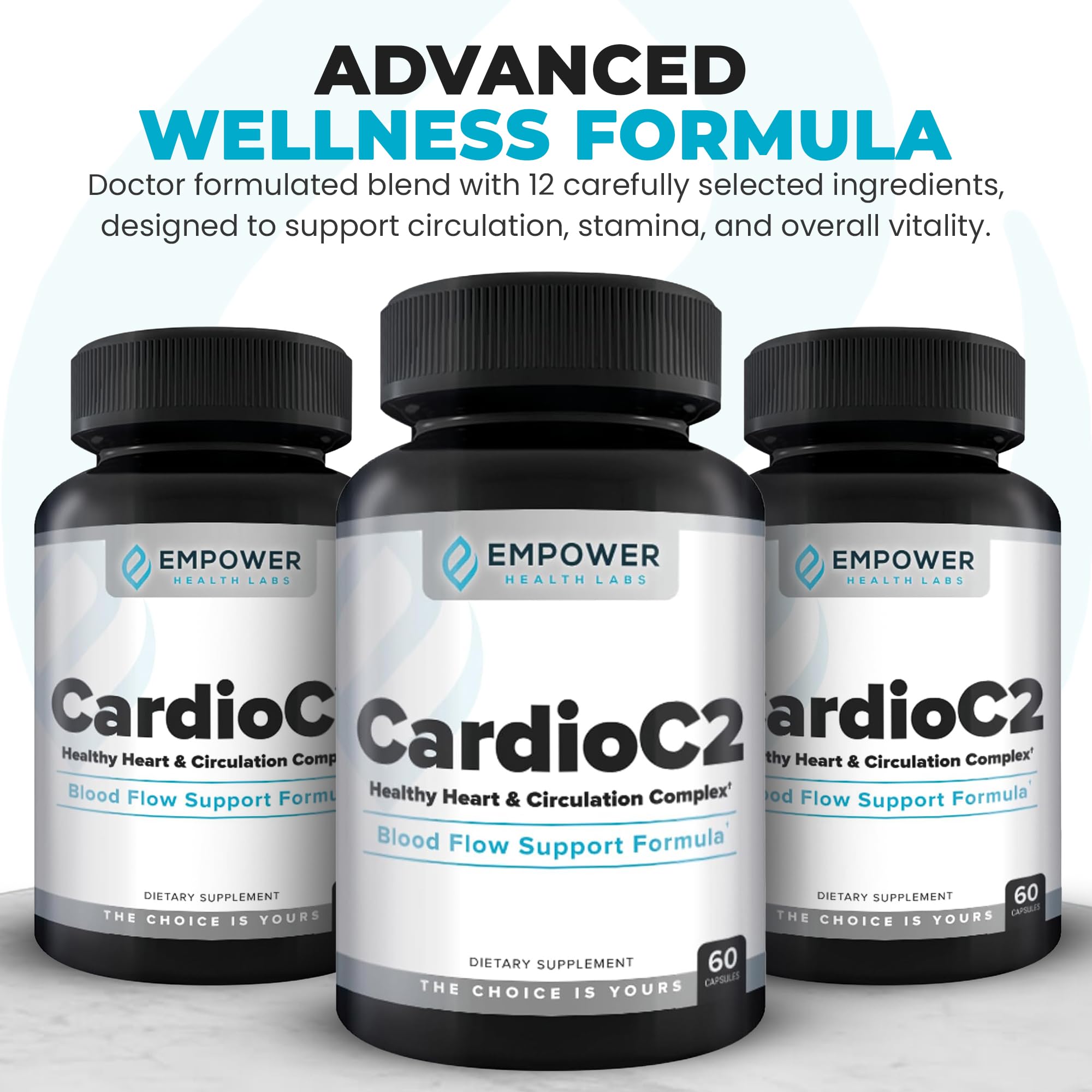 CardioC2 capsules inside bottle ready for daily use.
