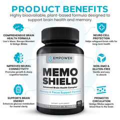 MemoShield bottle on desk – ready for daily cognitive routines and study sessions.