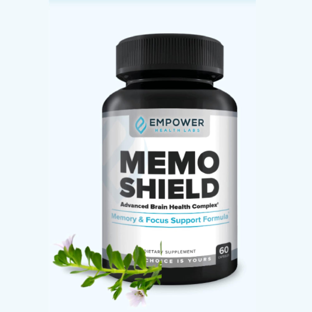 MemoShield lions-mane-capsules – close-up of capsules suggesting focus support and cognitive clarity.