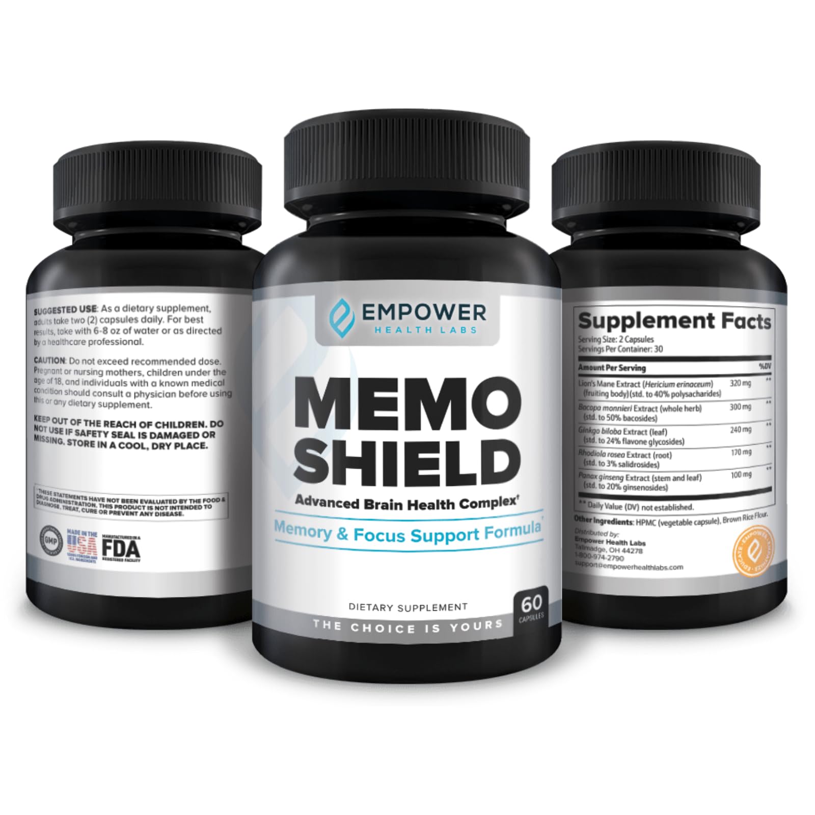 MemoShield user at desk workspace – example of integrating supplement into focused work.