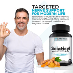 Sciaticyl daily-use routine image highlights simple supplementation in your day.