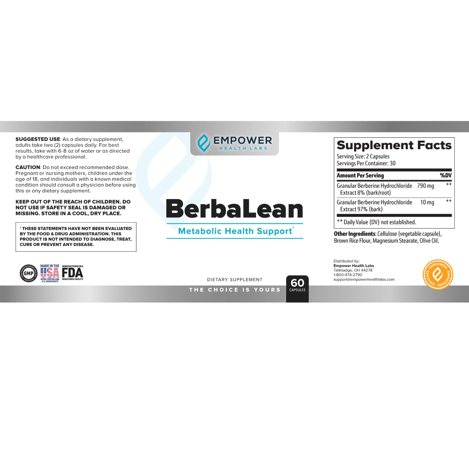 NewBerbaLean capsules closeup highlighting Berberine and HCl ingredients for digestion.
