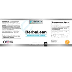 NewBerbaLean capsules closeup highlighting Berberine and HCl ingredients for digestion.