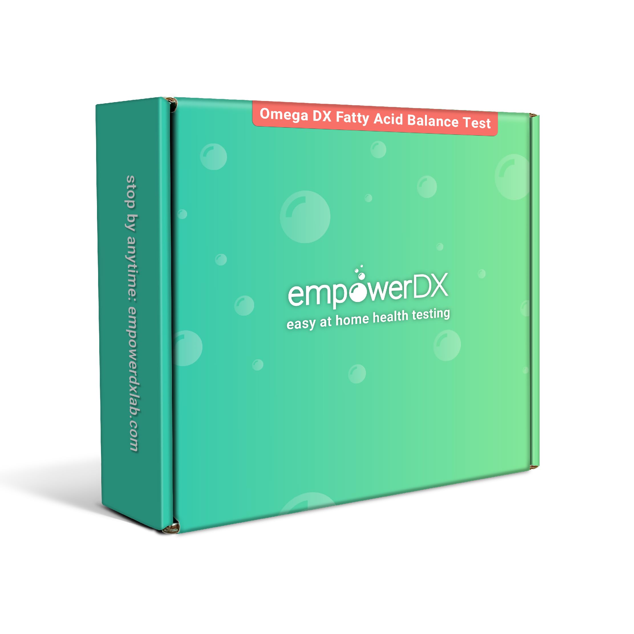 EmpowerDX Omega DX at-home sample collection for convenient fatty acid testing