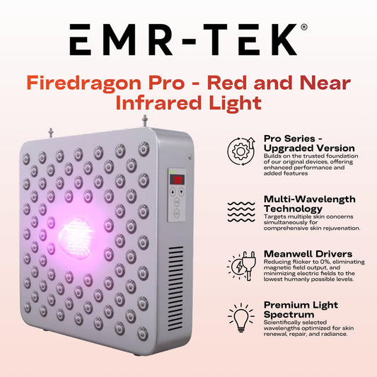 EMR-TEK Firedragon Pro full-body session setup for at-home use.